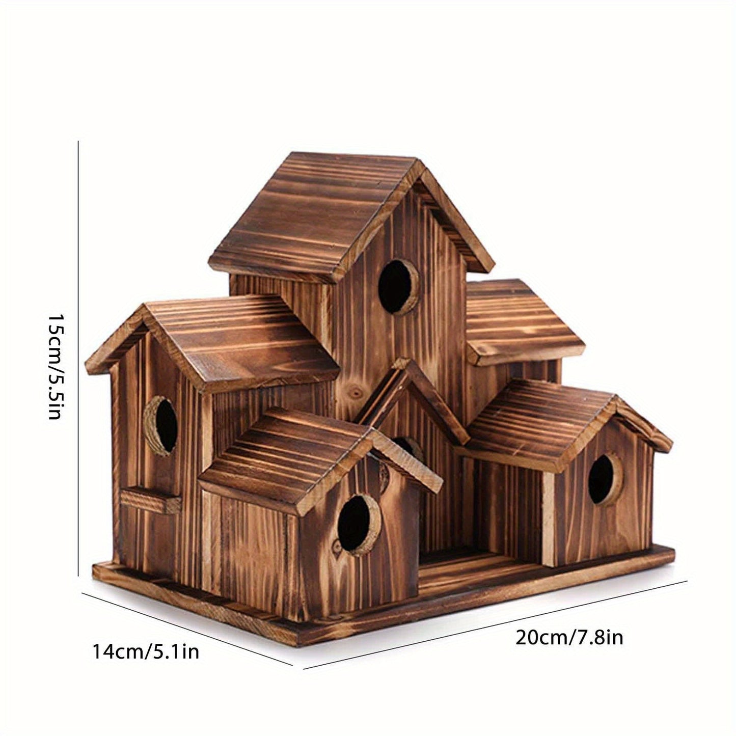 Outdoor bird house, feeding birds in rural areas, small house style bird house
