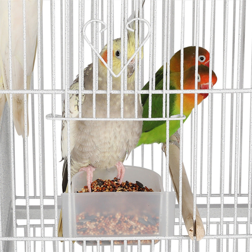 Costoffs 69-inch Large Parrot Cage Bird Cage Iron Play House with Perch Stand and Wheels