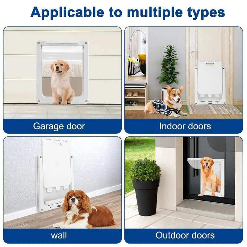 Dog Door For Large Dogs Weatherproof Doors Lightweight Pet Safe Dog Door With Transparent Flap