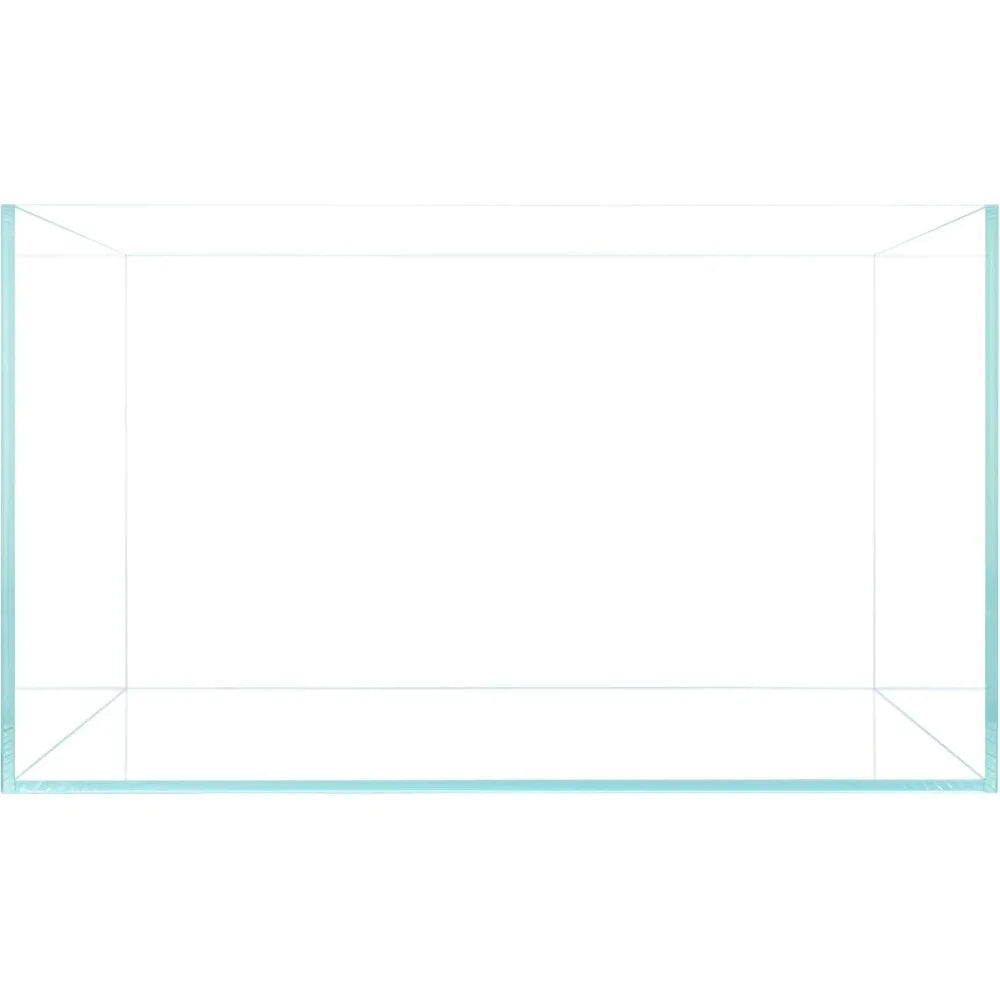 Ultra Clear Rimless Aquarium - Glass Fish Tank with 45° Mitered Edges, 5mm-15mm Thick, Leveling Mat Included