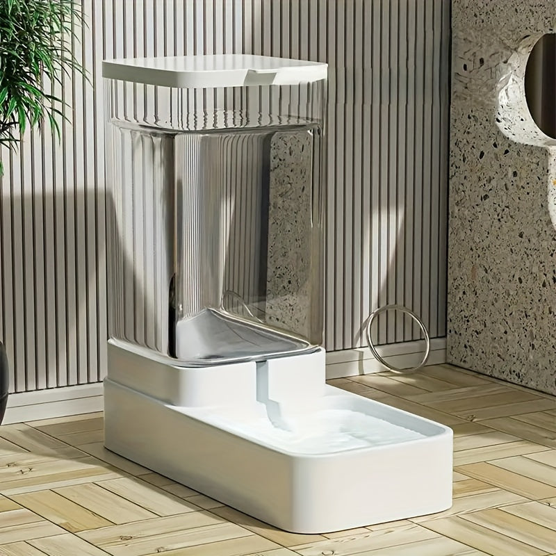 Plastic Automatic Dog & Cat Feeder and Water Dispenser, Gravity Dog & Cat Food And Water Dispenser Set
