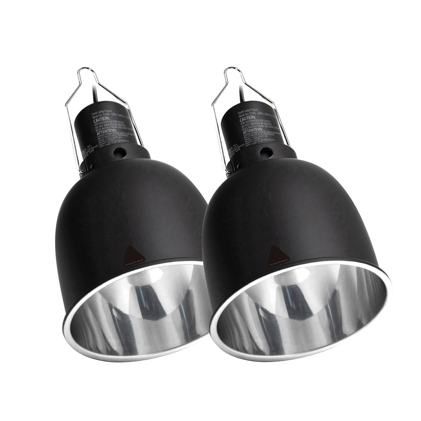 Reptile Light Fixture 2 Packs 5.5 Inch Deep Dome Lamp Cap, Optical Reflection Cover For Reptile Glass Terrariums