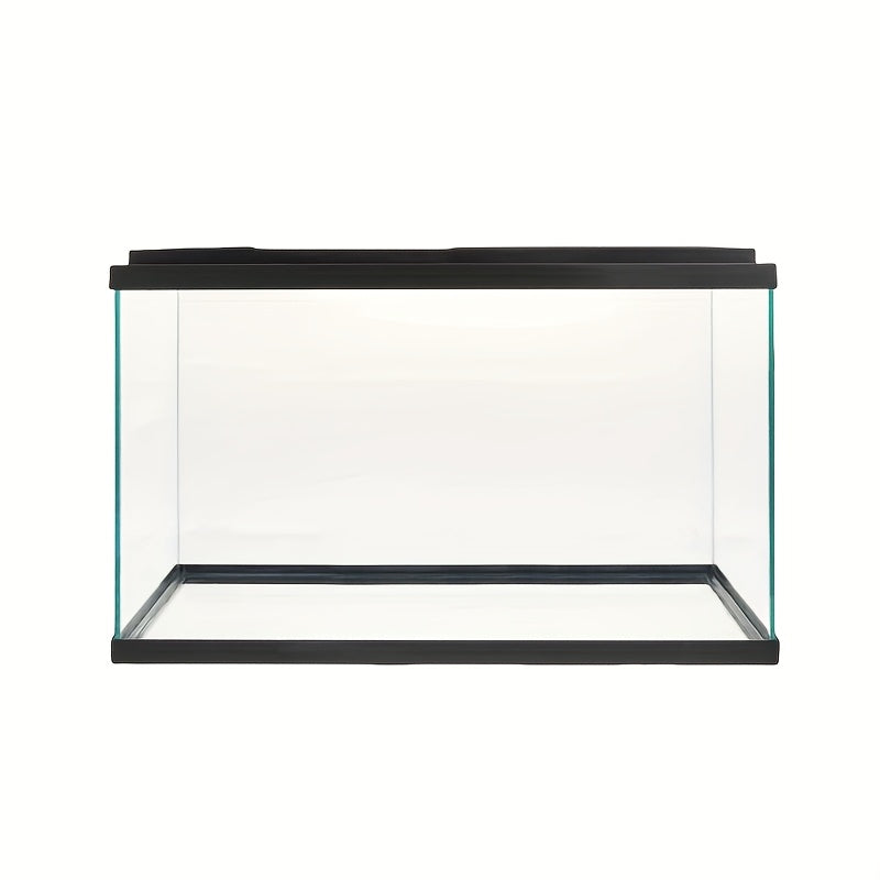 1pc 5 Gallon Glass Aquarium Starter Kit - Includes Filter, Pump - 16" L X 8.44" W X 10" H - Easy Setup