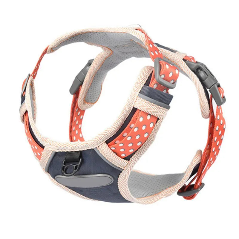 XS-XL Breathable Durable Dog Pet Harness Collar Leash Set Puppy Cats Vest Harness Collars s