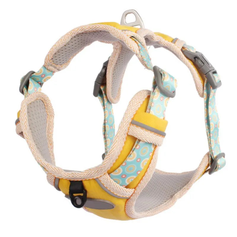 XS-XL Breathable Durable Dog Pet Harness Collar Leash Set Puppy Cats Vest Harness Collars s