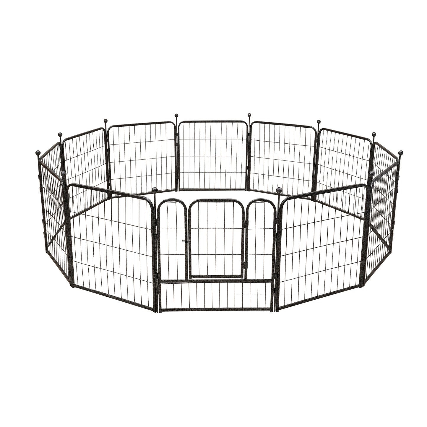 Dog Fence 23.6-in Height Dog Playpen Outdoor with Doors for Large/Medium/Small Dogs Pet,Puppy Playpen