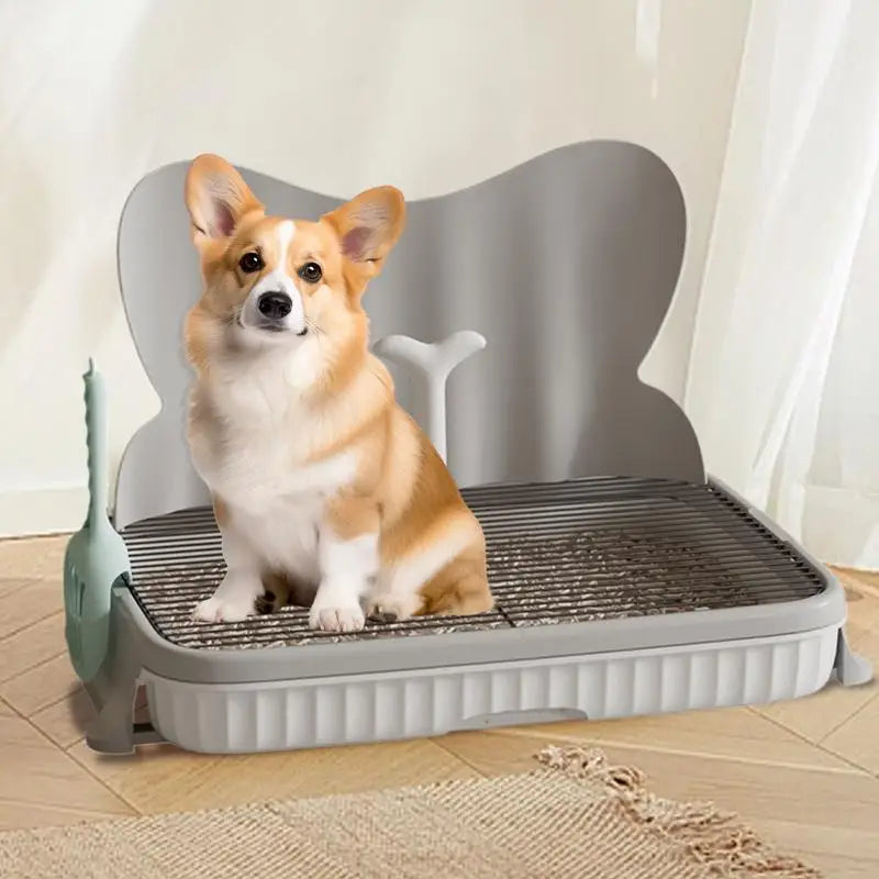 Portable Dog Bathroom Litter Box Removable Semi Closed Puppy Potty Toilet Strong Load-Bearing
