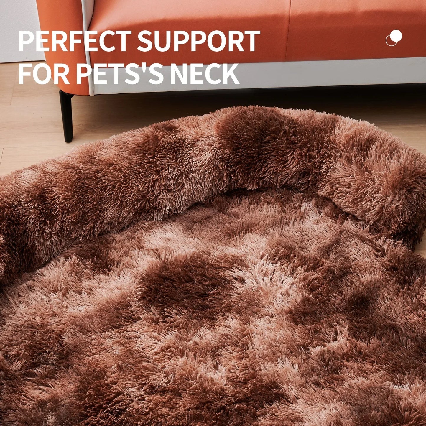 Plush Dog Mat for Furniture Protector with Removable Washable Cover for Large Medium Dogs and Cats