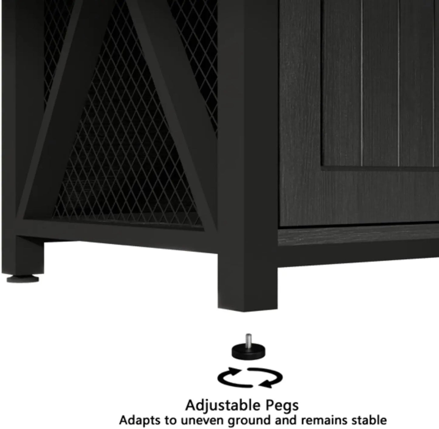 Fish Tank Storage Cabinet, Metal Fish Tank Stand, Heavy Duty Gallon Aquarium Stand with Power Outlet,