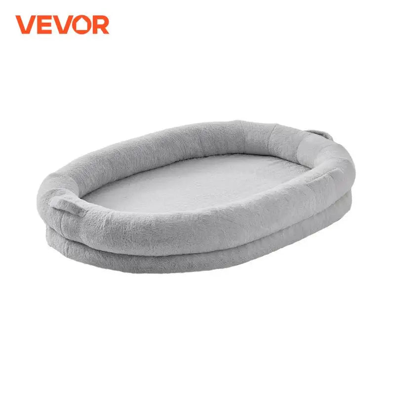 VEVOR Human Dog Bed Human Dog Bed for Adult Human Size Dog Bed with Washable Faux Rabbit Fur Cover