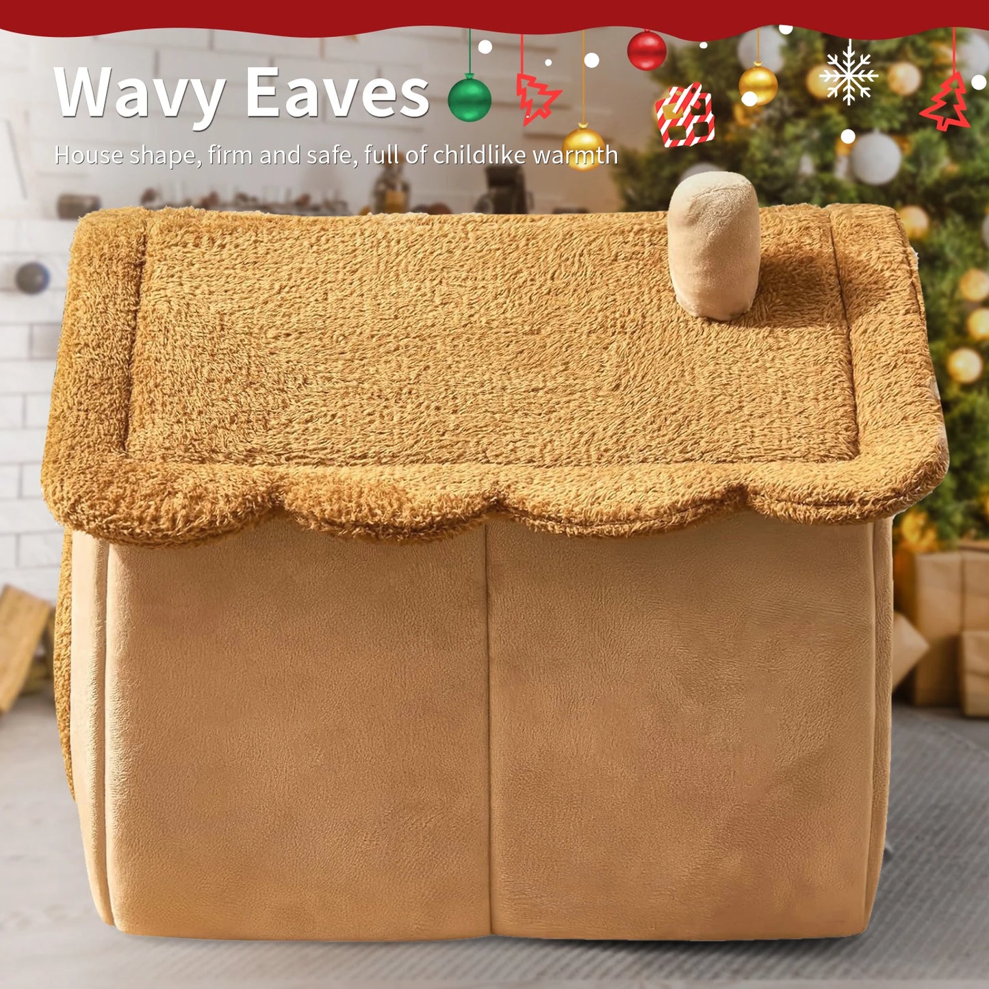 Pet Bed for Cats and Dogs - Cozy Indoor Pet Shelter with Soft Cushion, Durable and Easy to Clean