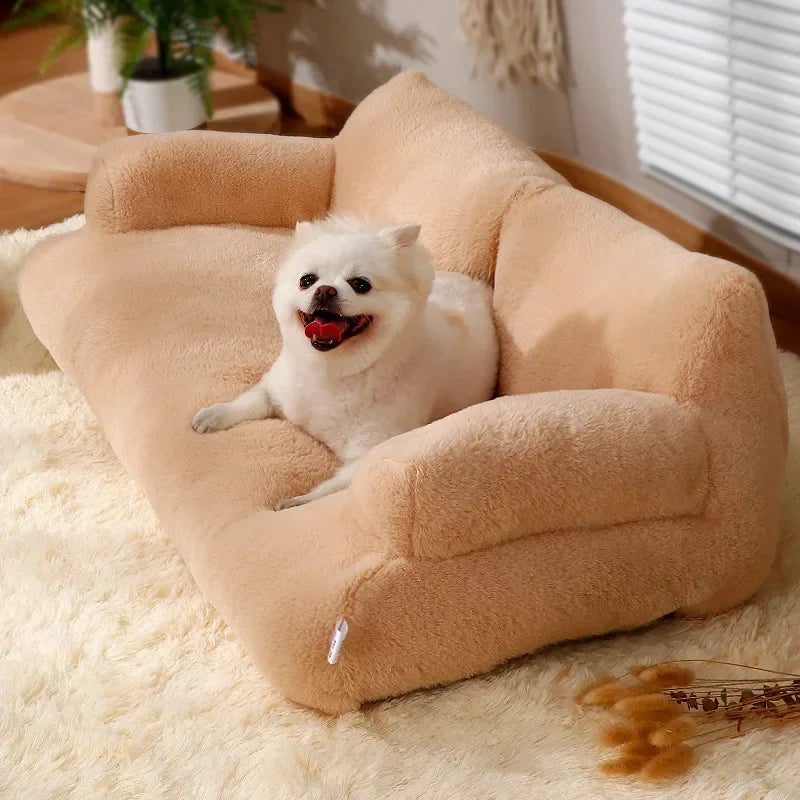 Cat bed House Plush Dog Sofa Beds Washable Warm Pet sofa Comfortable Cushion Sleep winter Furniture