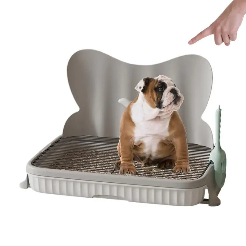 Portable Dog Bathroom Litter Box Removable Semi Closed Puppy Potty Toilet Strong Load-Bearing