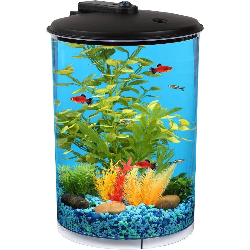 360 Aquarium with LED Lighting (7 Color Choices) and Power