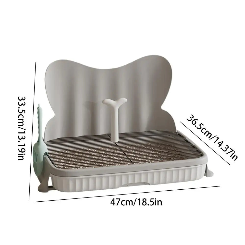 Portable Dog Bathroom Litter Box Removable Semi Closed Puppy Potty Toilet Strong Load-Bearing