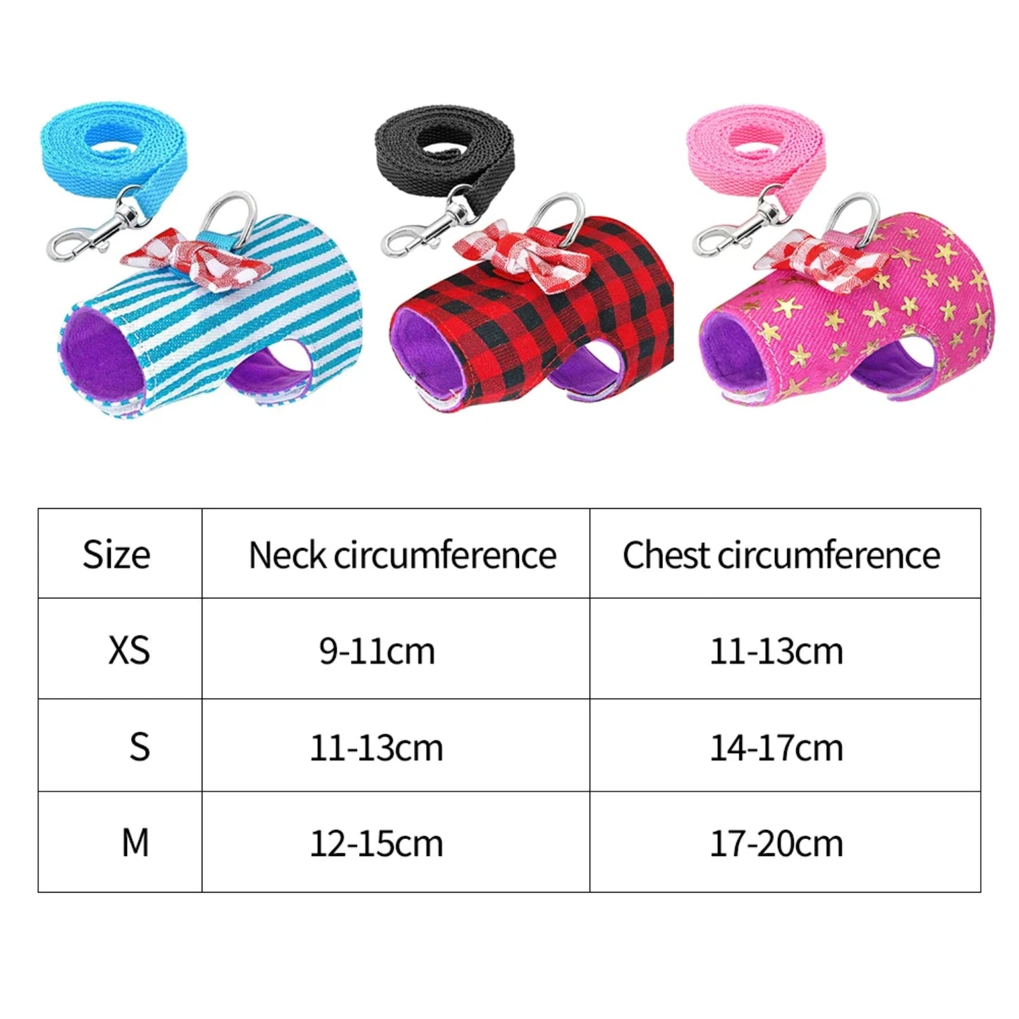 Small Pet Rabbit Harness Vest and Leash Set  Ferret Guinea Pig Bunny Hamster Puppy