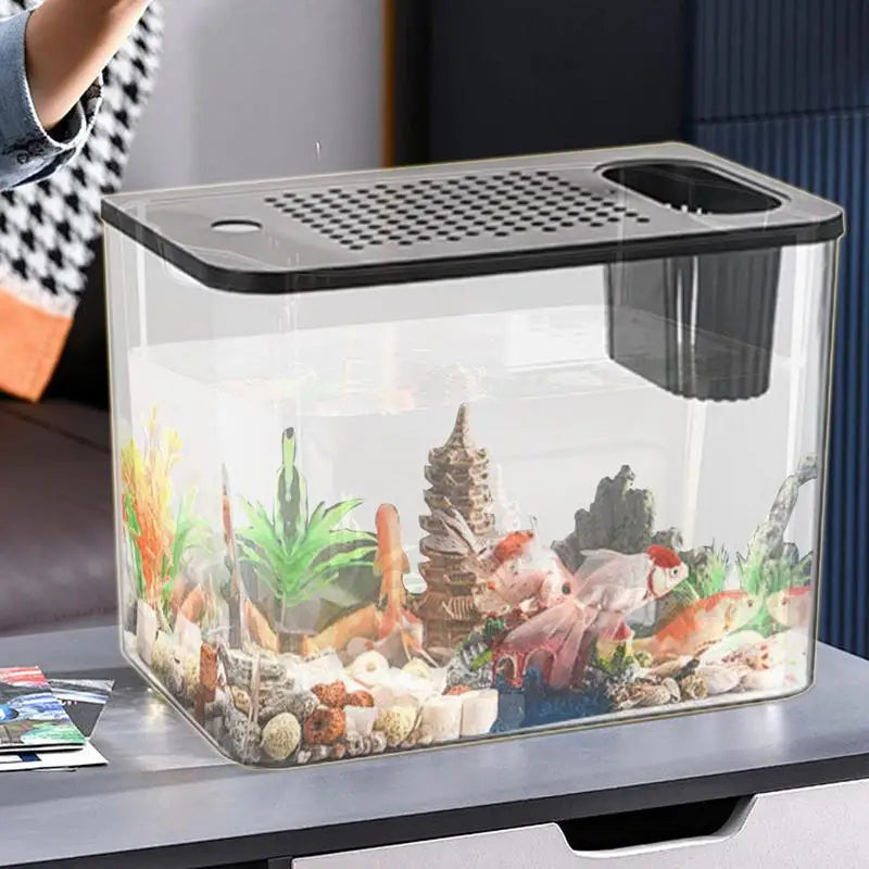 Fish Tank Aquarium Turtle Tank Aquarium Goldfish Tank Fish Bowls Small Aquariums