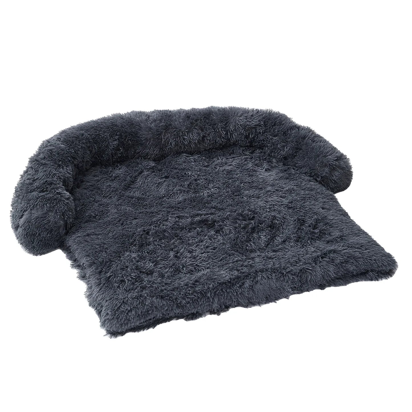 Plush Dog Mat for Furniture Protector with Removable Washable Cover for Large Medium Dogs and Cats