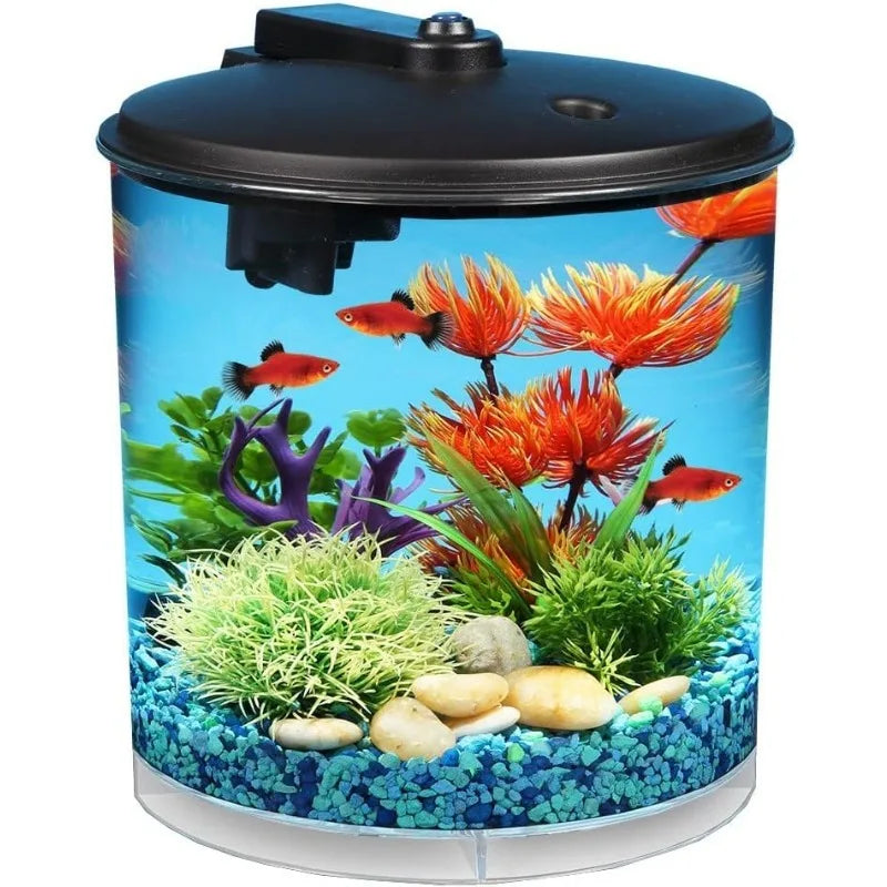 360 Aquarium with LED Lighting (7 Color Choices) and Power