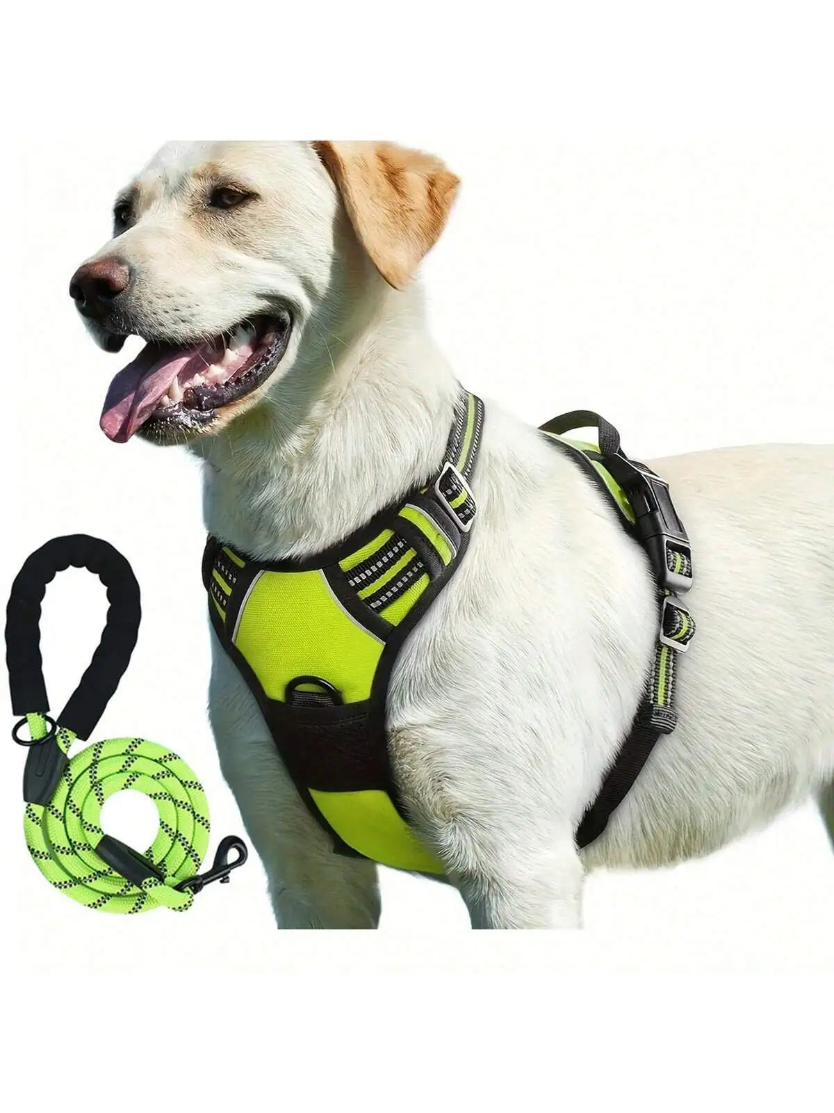 2pcs Reflective Dog Harness And 1.5 Meter Leash Breathable Pet Harness For Large And Small Medium Dogs
