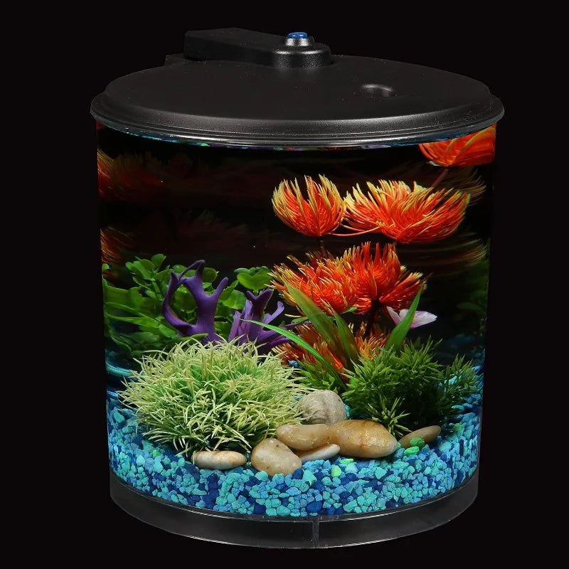 360 Aquarium with LED Lighting (7 Color Choices) and Power