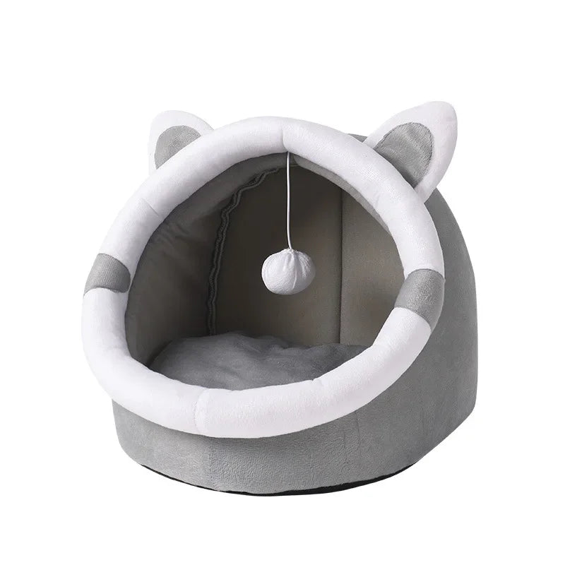 Cat Nest House for Cats Cave  Universal Semi-Closed Cute and Comfortable Cat Nest Kittens Cave