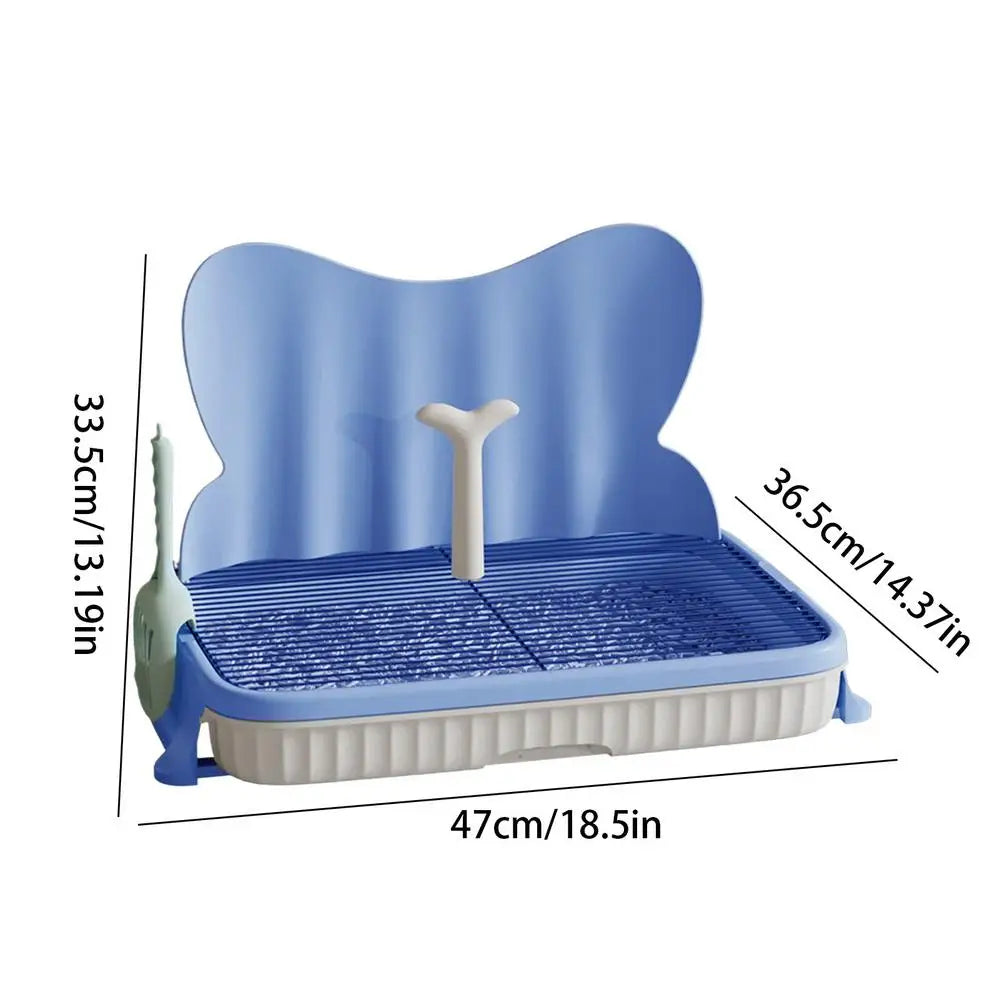 Portable Dog Bathroom Litter Box Removable Semi Closed Puppy Potty Toilet Strong Load-Bearing