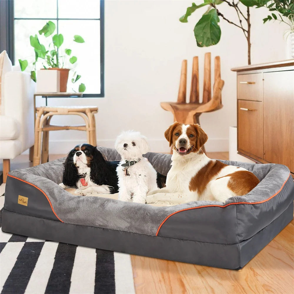 Jumbo Large Orthopedic Memory Foam Dog Bed