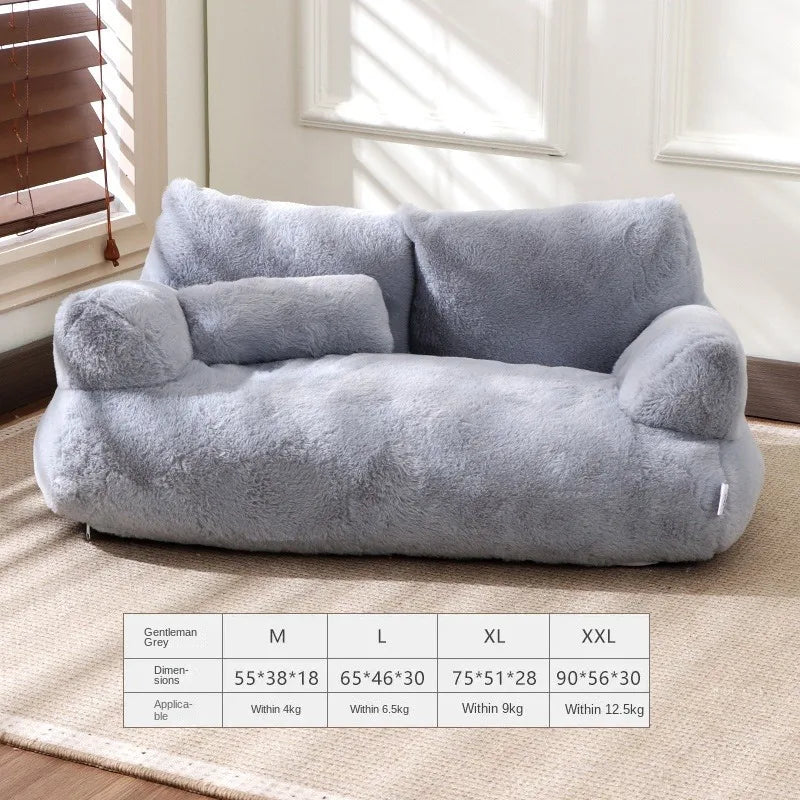 Cat bed House Plush Dog Sofa Beds Washable Warm Pet sofa Comfortable Cushion Sleep winter Furniture
