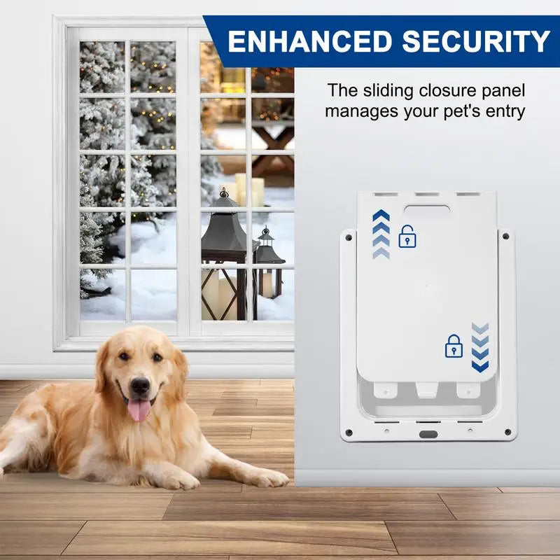 Dog Door For Large Dogs Weatherproof Doors Lightweight Pet Safe Dog Door With Transparent Flap