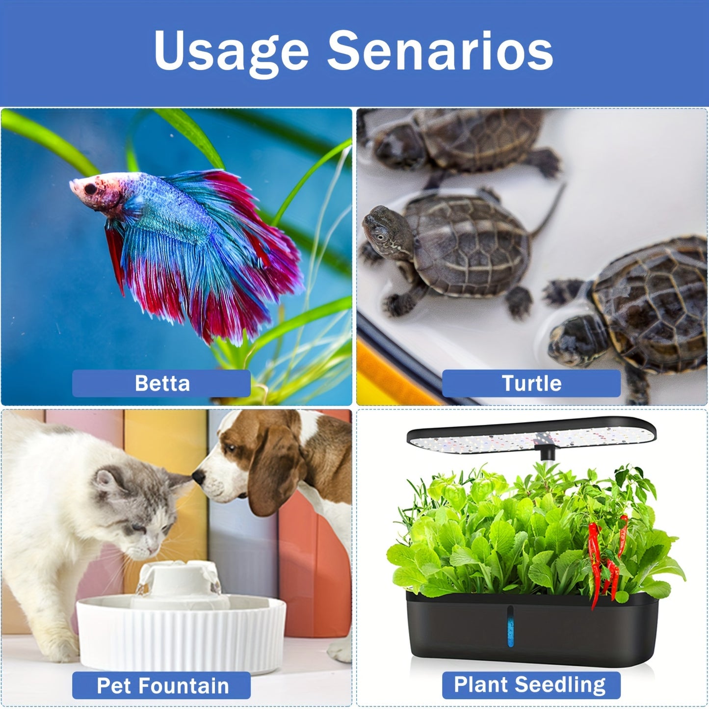 10W/20W/30W Small Aquarium Heater - Submersible, Digital Display Thermostat Turtle & Small Fish Tanks (1-6 Gallons)